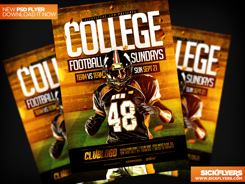 College Football Flyer Templates
