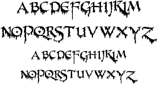 Creepy Fonts Creepy Fonts