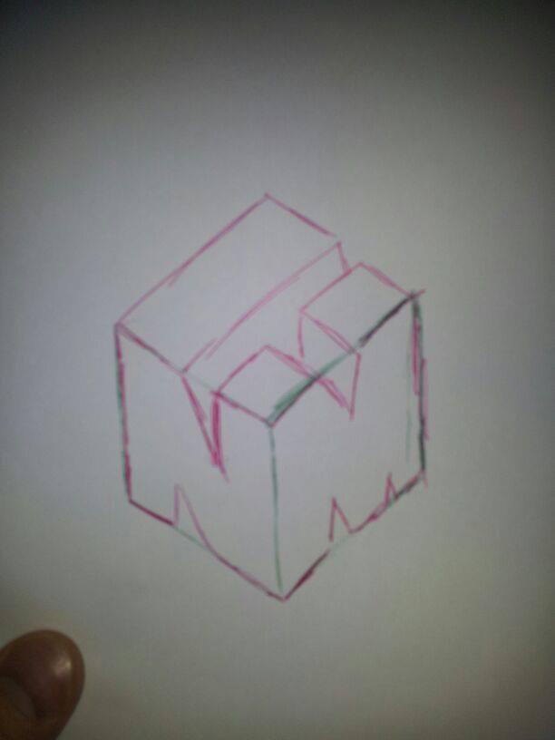 Cube 3D Letters Photoshop