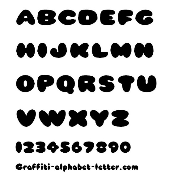 Cute Bubble Letter Fonts