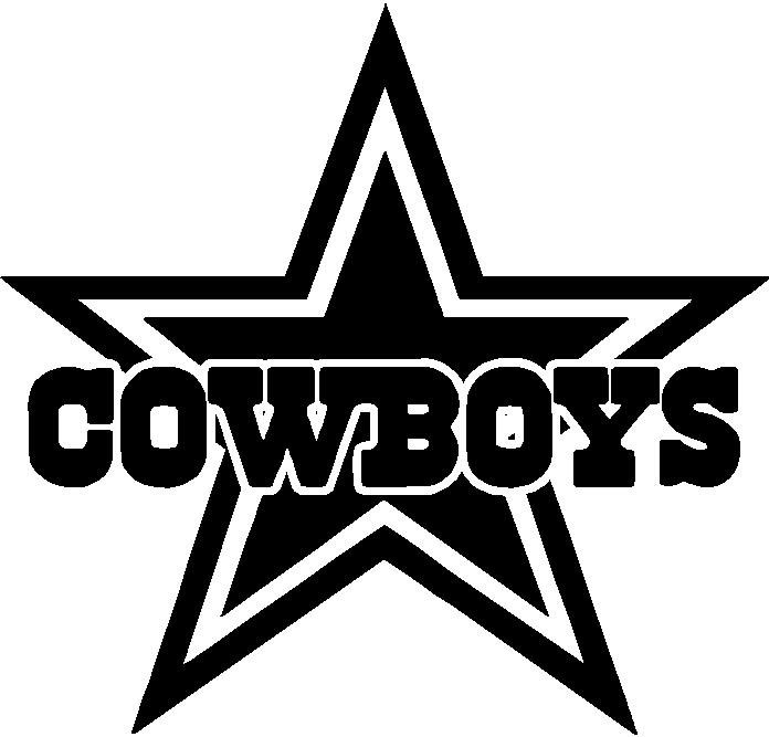 Dallas Cowboys Logo Black and White
