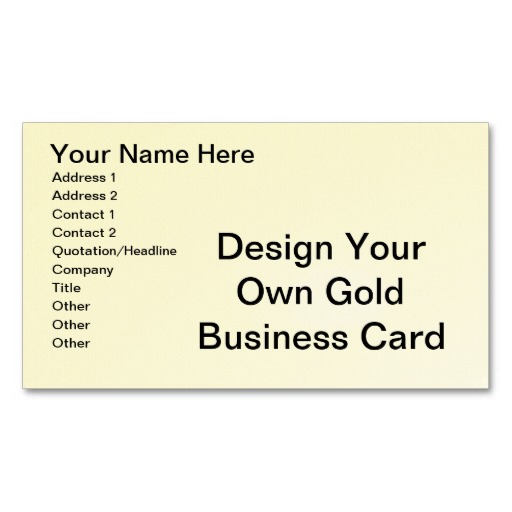 Design Your Own Business Cards