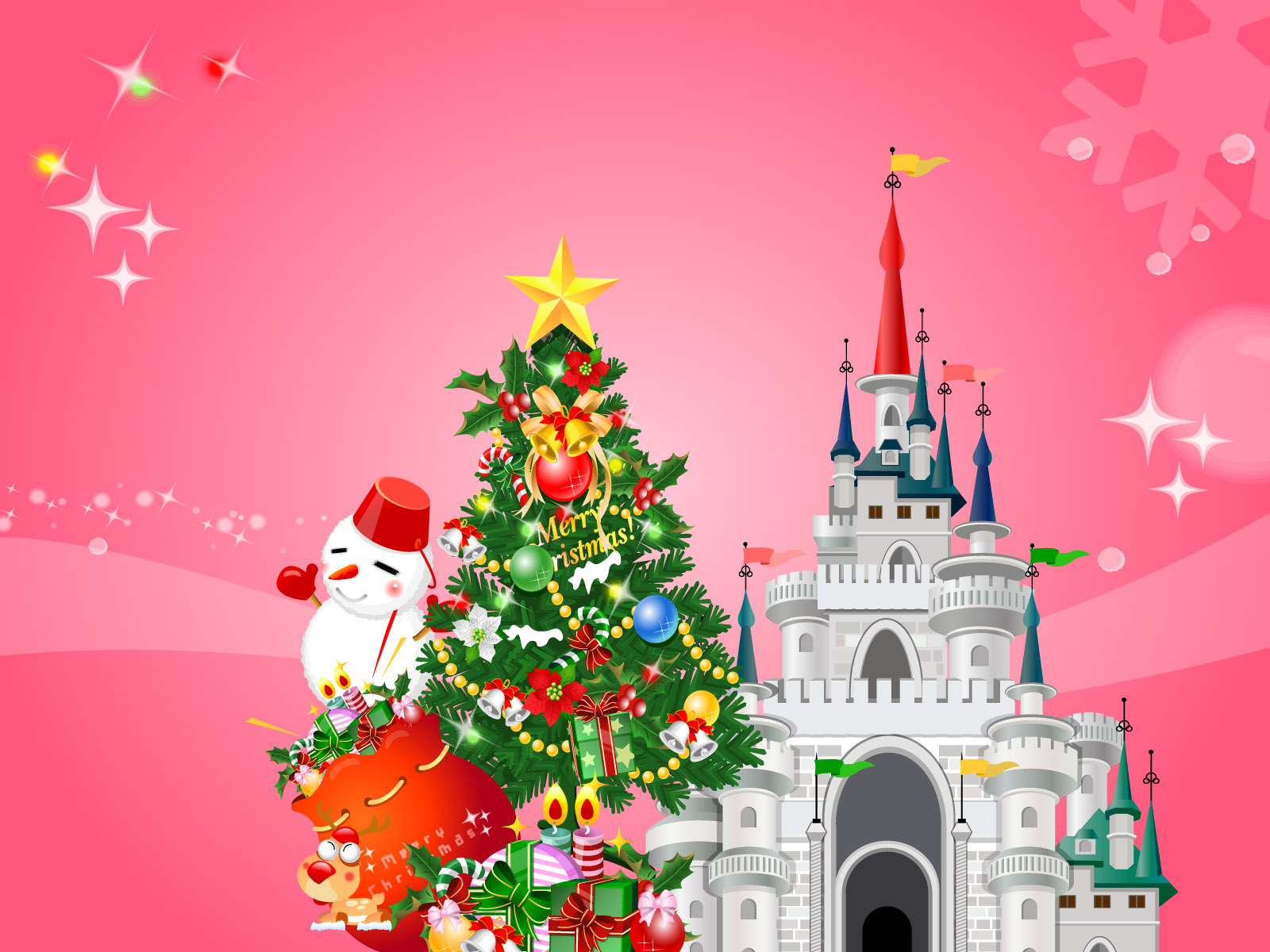 12 Disney Christmas Vector Images