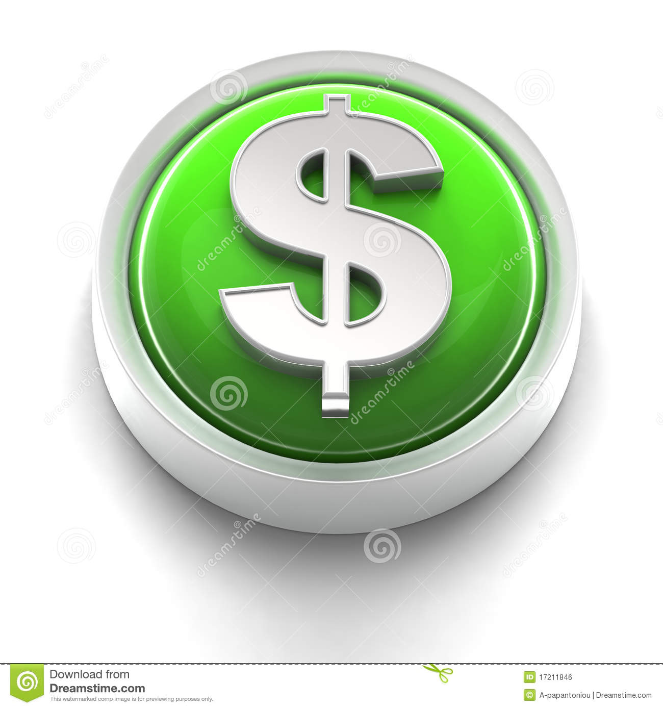 Dollar Sign Button Icon