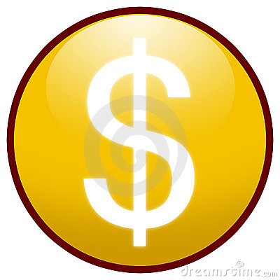 Dollar Sign Button Icon