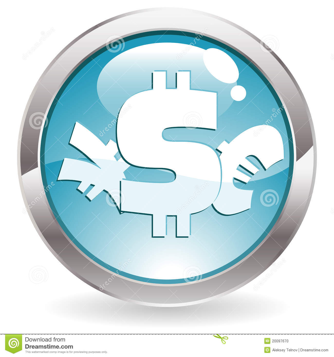 Dollar Sign Button Icon