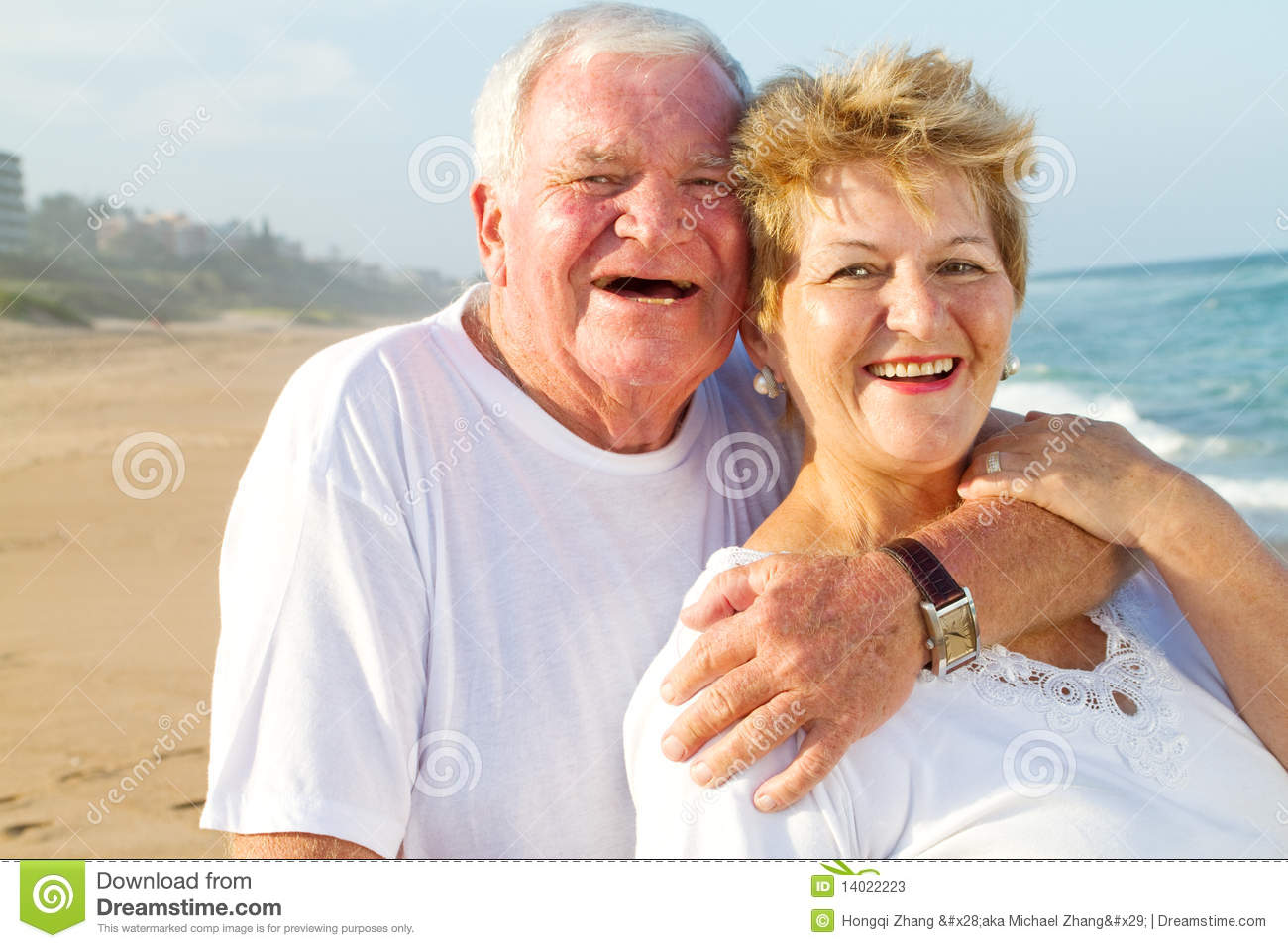 Elderly Couple Laughing