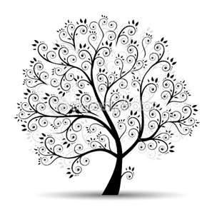 Family Tree Silhouette Clip Art