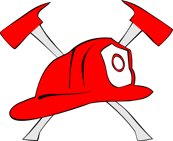 Firefighter Hat Emblem Clip Art