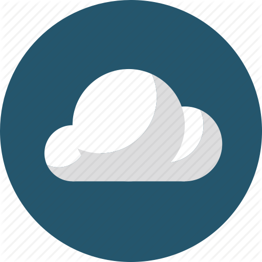 Flat Cloud Computing Icon