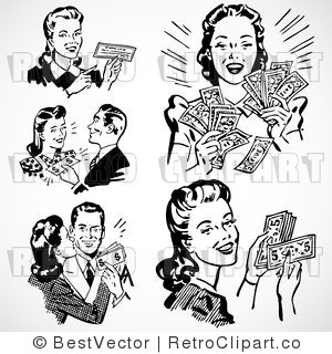 Free 1950' Retro Clip Art