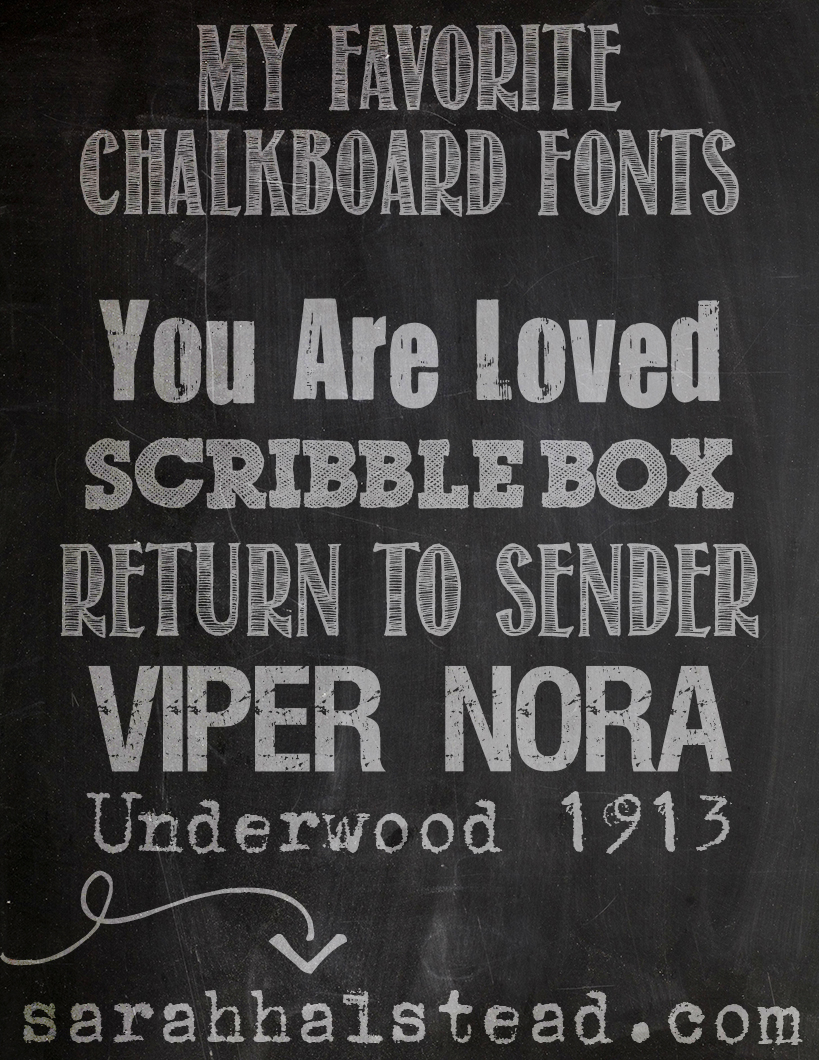 Free Chalkboard Fonts