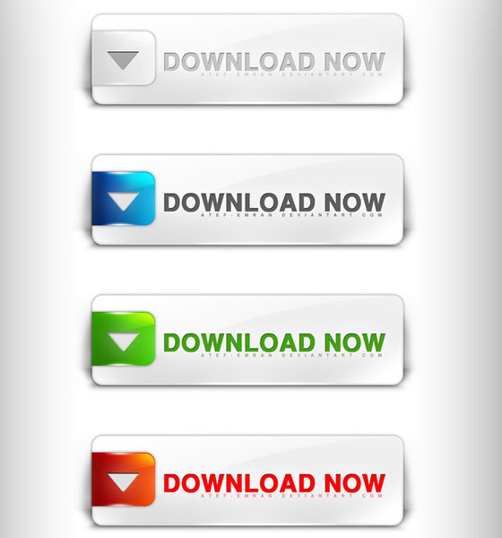 15 Web Design Buttons PSD Free Download Images