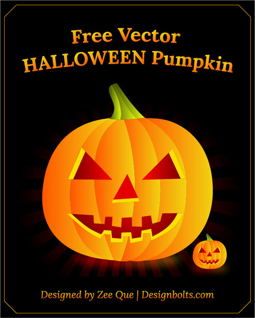 Free Halloween Vector Pumpkins