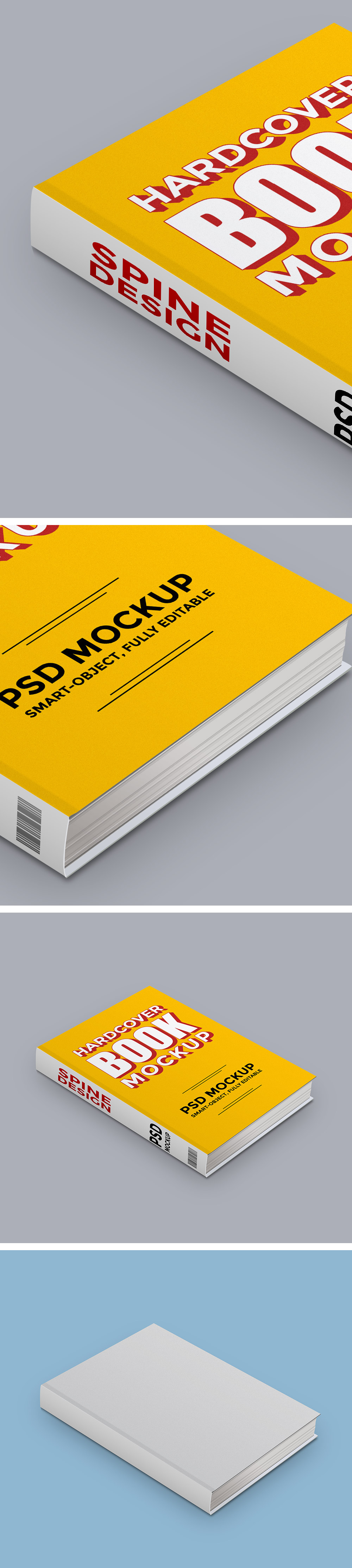 Free Hardcover Book Mockup
