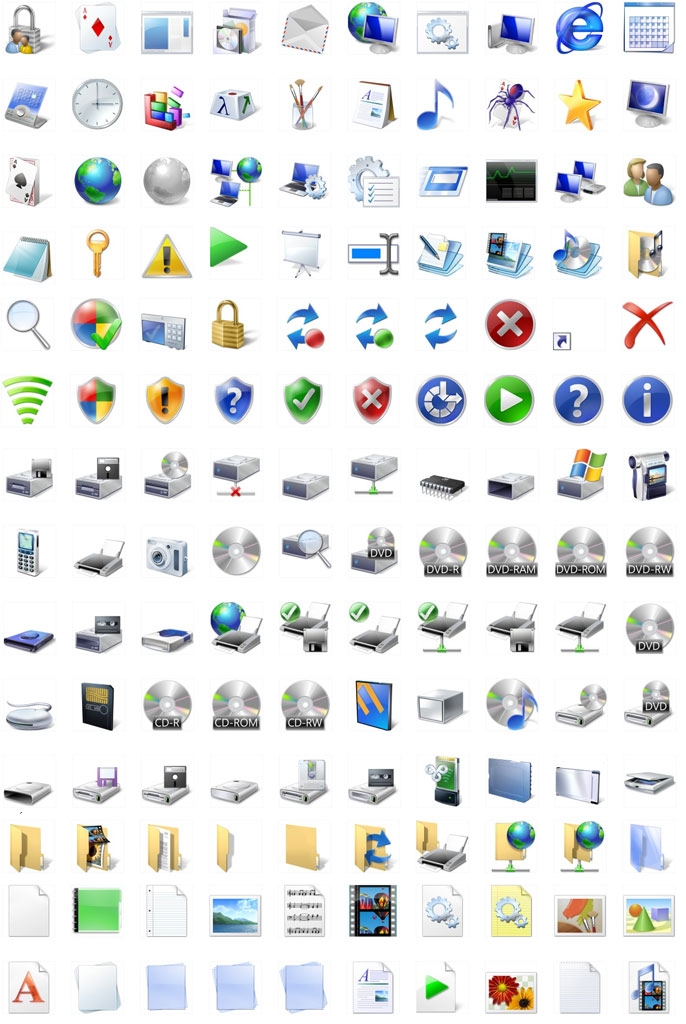 Free Microsoft Windows 7 Icons