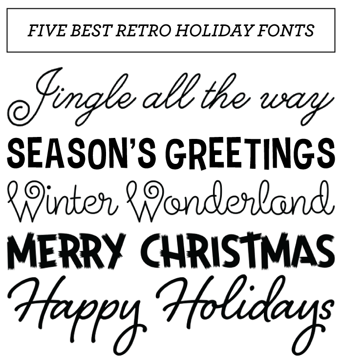 11 Christmas Party Font Images