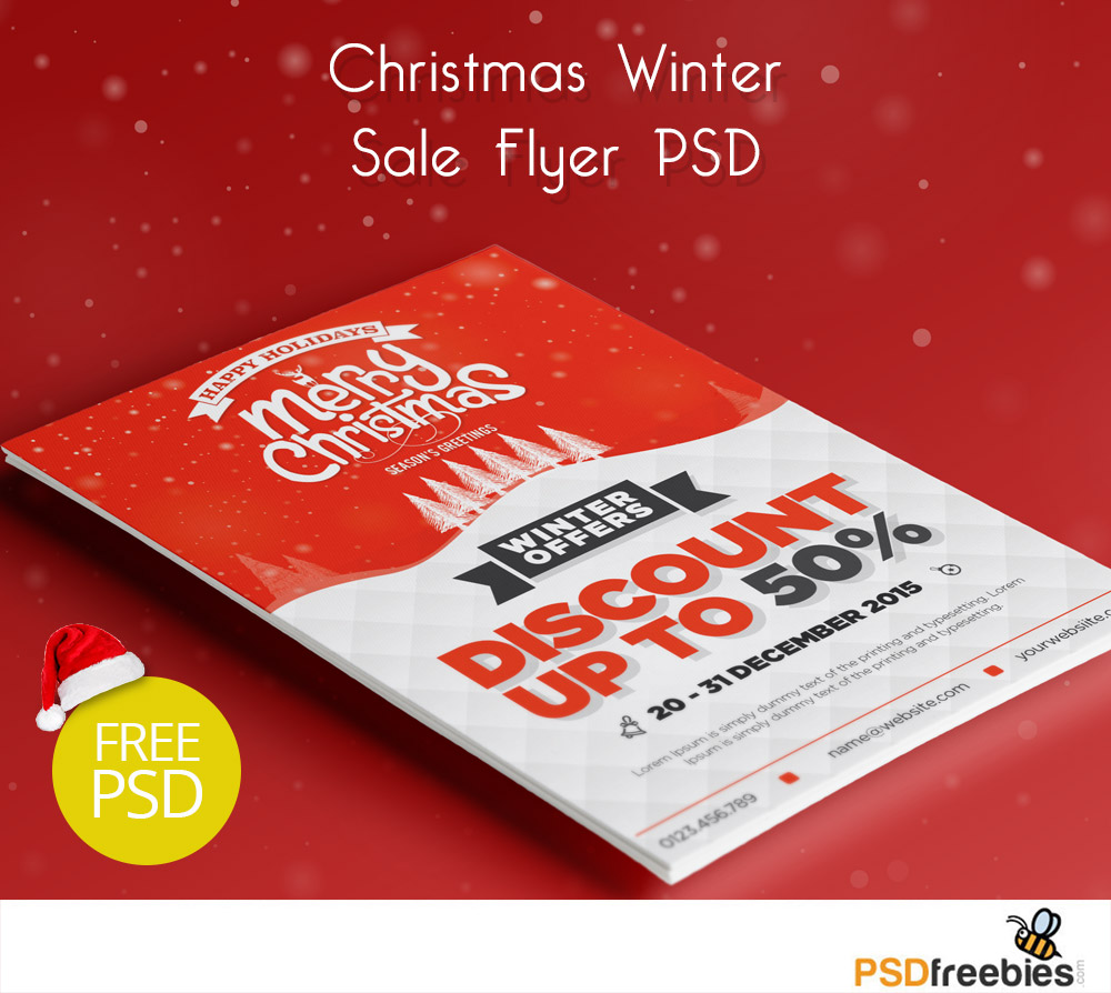 8 PSD Christmas Sale Images