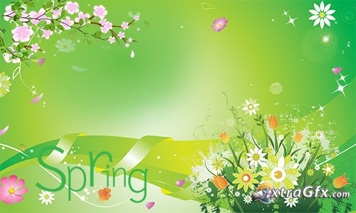 Free Psd Spring Background