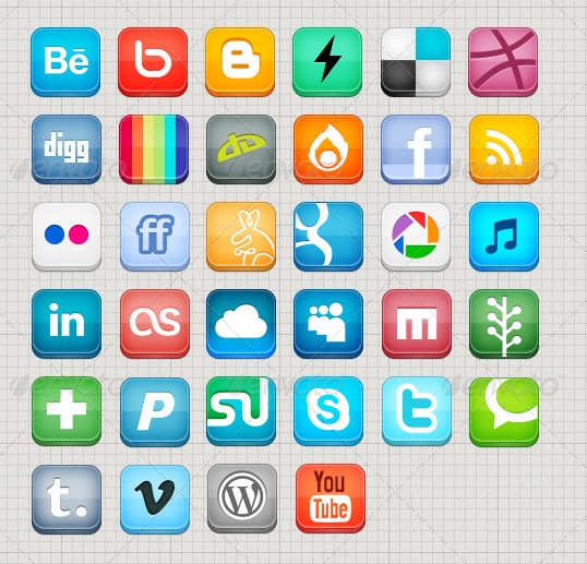 Free Social Media Icons High Quality