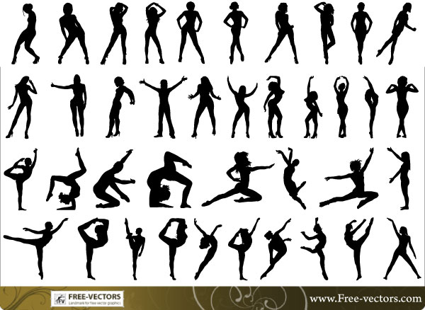 Free Vector Art People Silhouettes