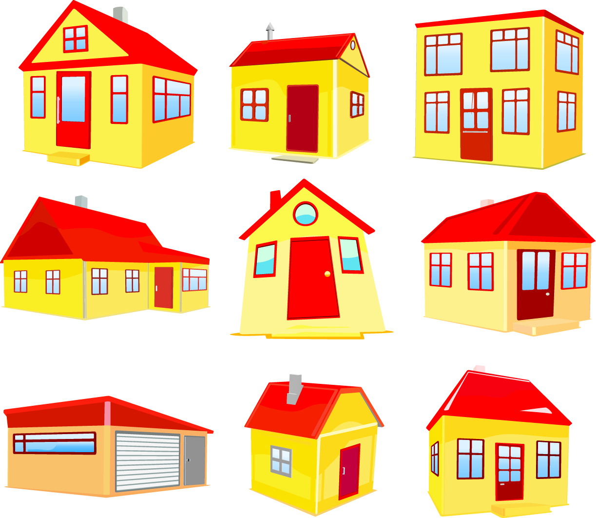 Free Vector House Building