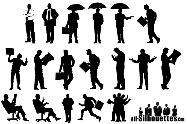 Free Vector Silhouettes Business