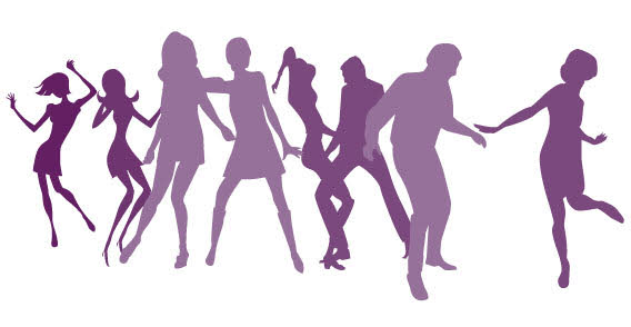 Free Vector Silhouettes Girls Dancing