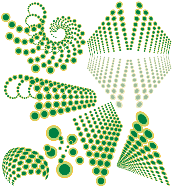 Free Vector Swirl Designs with Dots Free Vector Swirl Designs with Dots