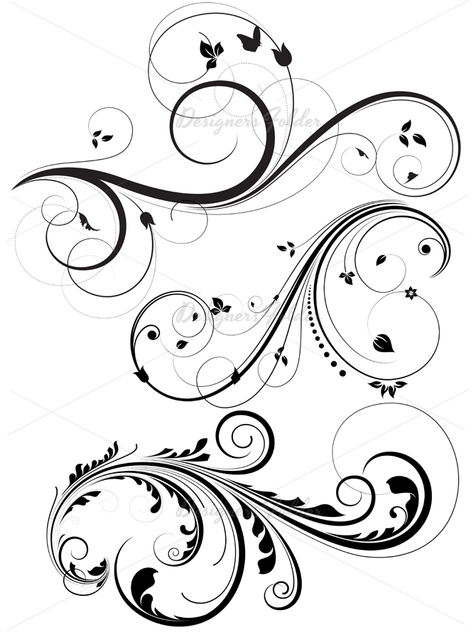 Free Vector Swirl Designs