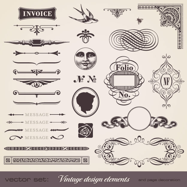 Free Vintage Vector Design Elements