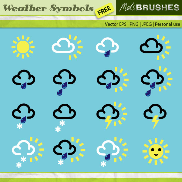 Free Weather Symbols