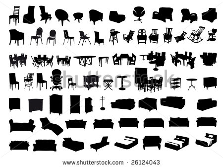 Furniture Silhouette Vector