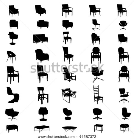 Furniture Silhouette Vector