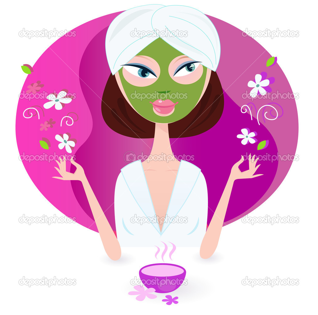 Girls Spa Vector Images