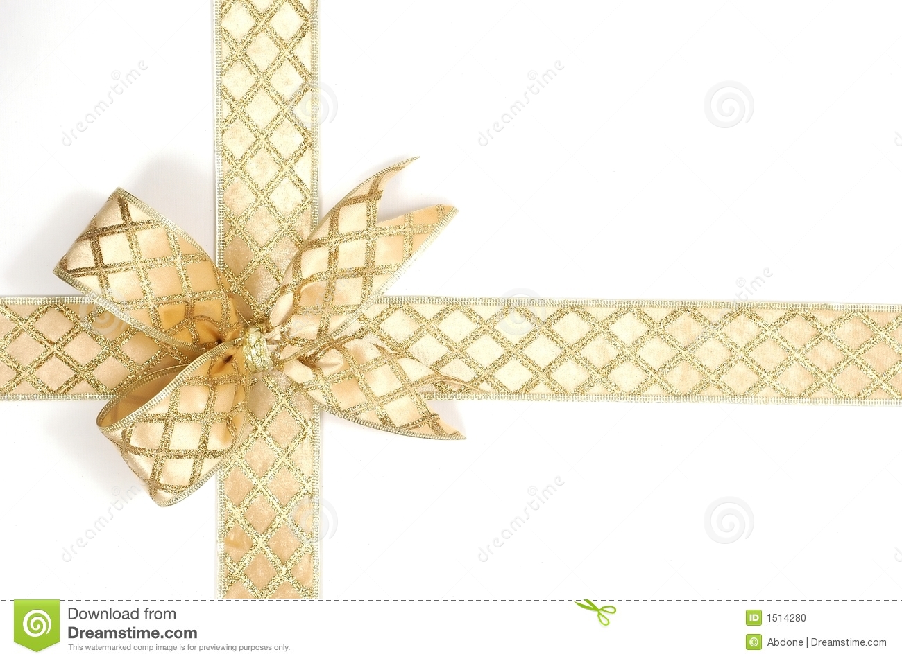 Gold Christmas Ribbon