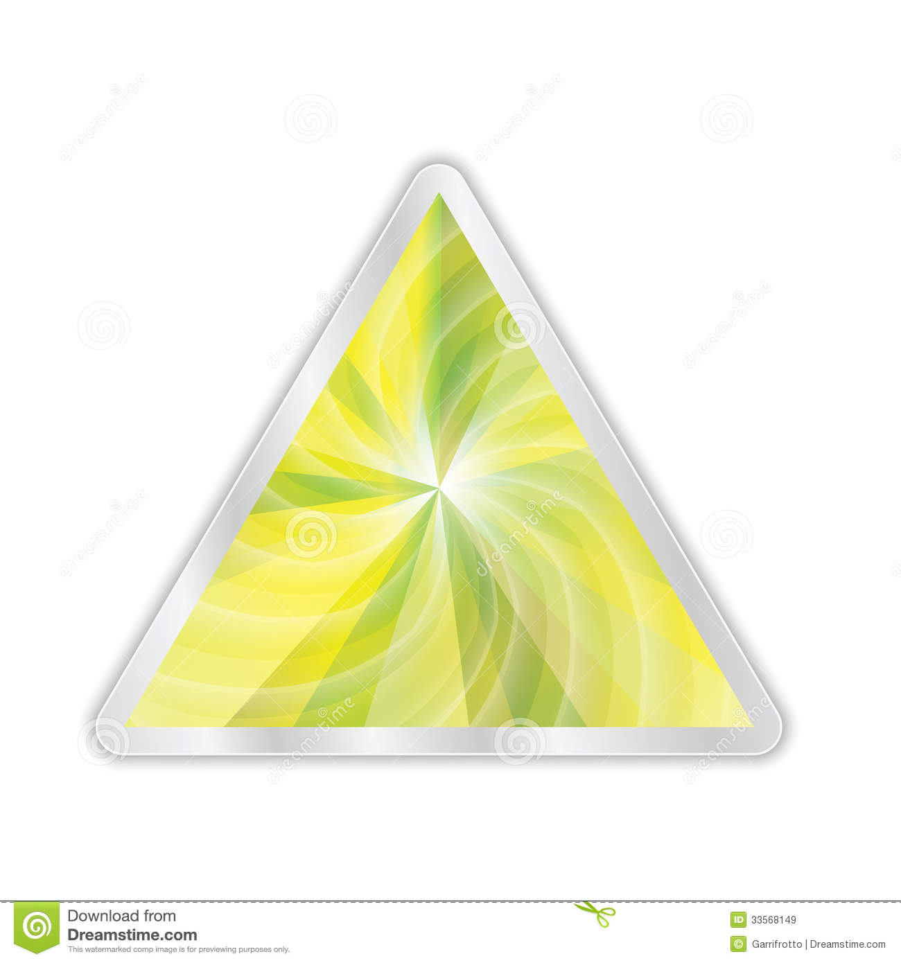 Green and Yellow Triangle Logo