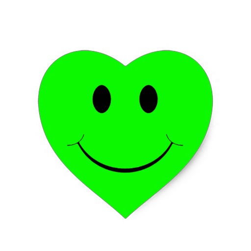 Green Smiley-Face Stickers Green Smiley-Face Stickers