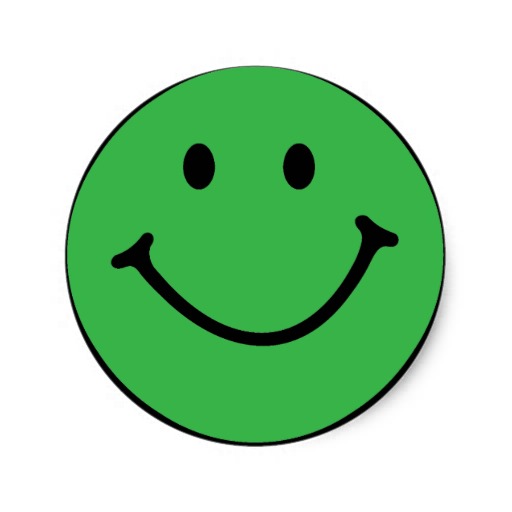 Green Smiley-Face