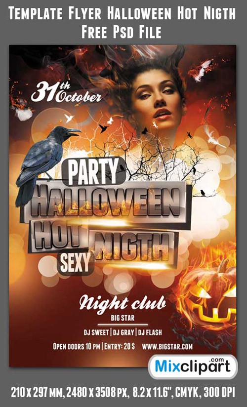 Halloween Party Flyers Templates Free