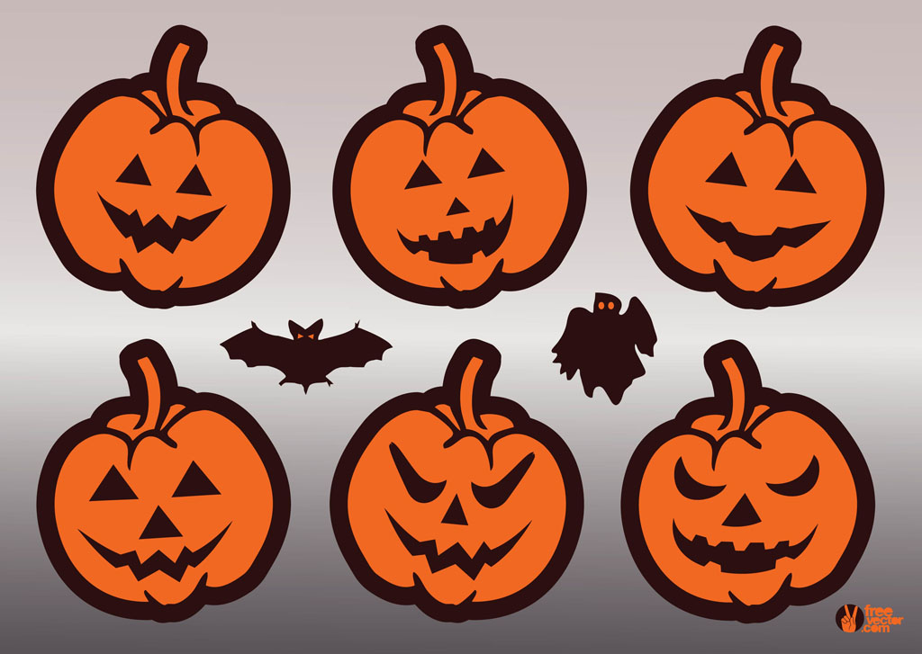 Halloween Vector Pumpkins