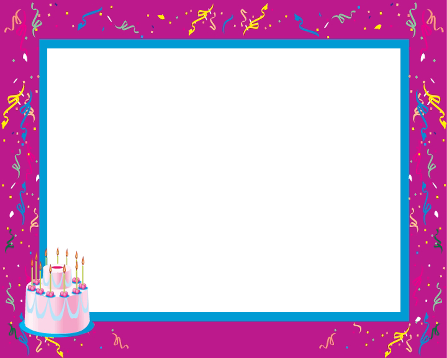 Happy Birthday Frame Template