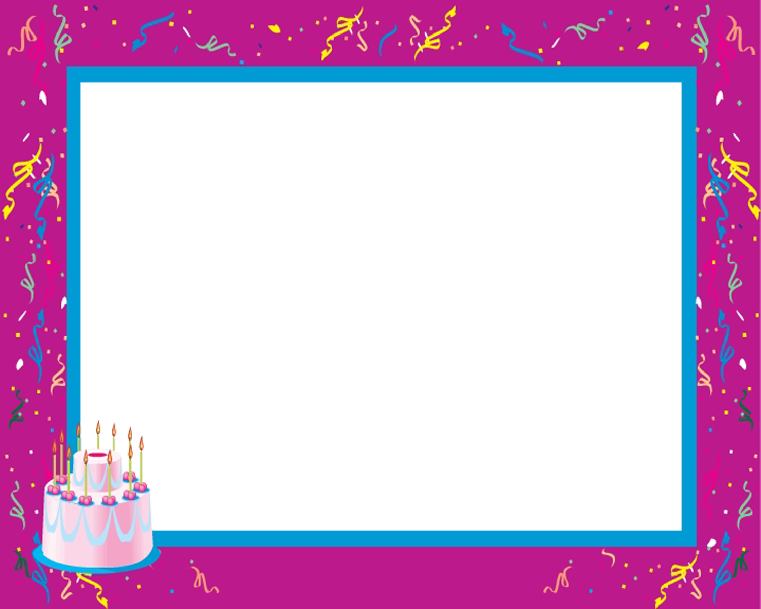 Happy Birthday PNG Frames and Borders