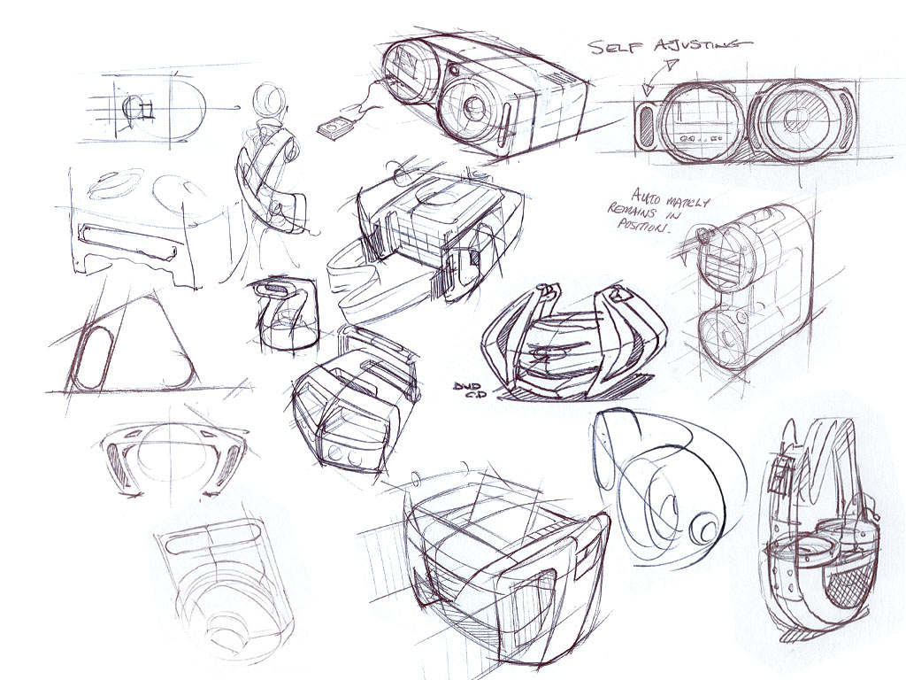 Industrial Product Design Sketch