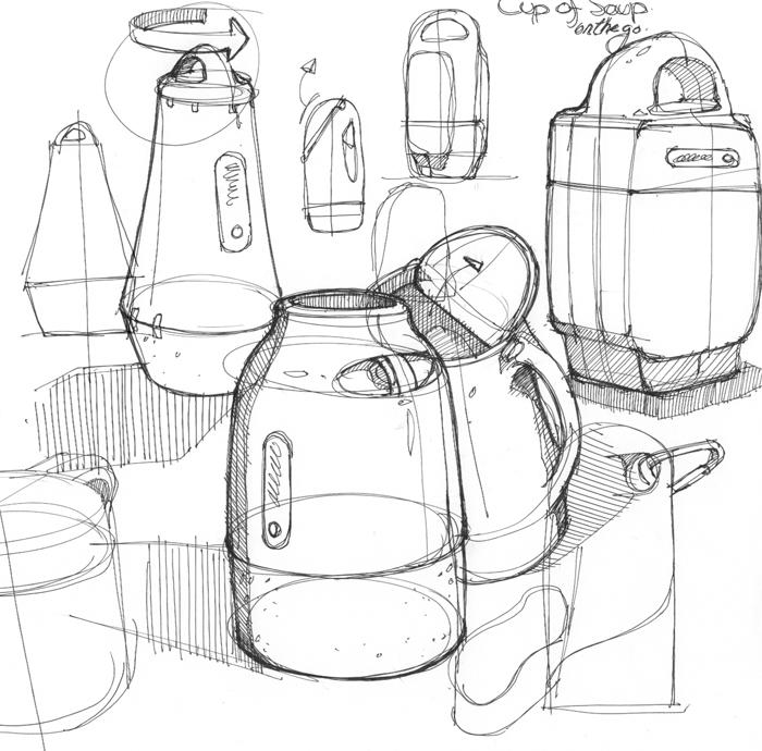 Industrial Product Design Sketch