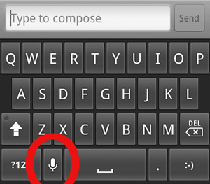 iPhone Microphone Icon Keyboard
