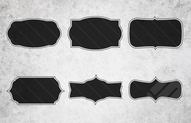 Label Shapes Vector Label Shapes Vector