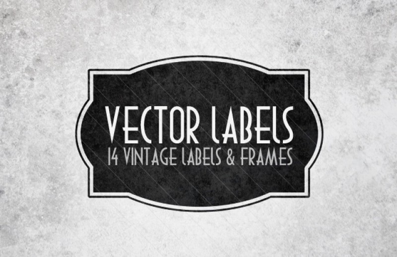 15 Individual Vector Label Shapes Images