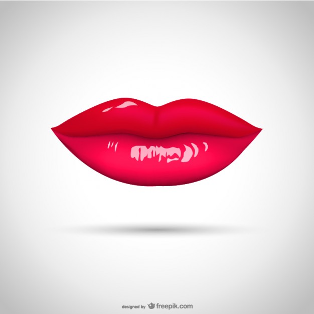 Lipstick Kiss Vector Free