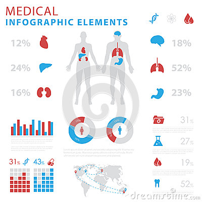 Medical Infographic Elements People